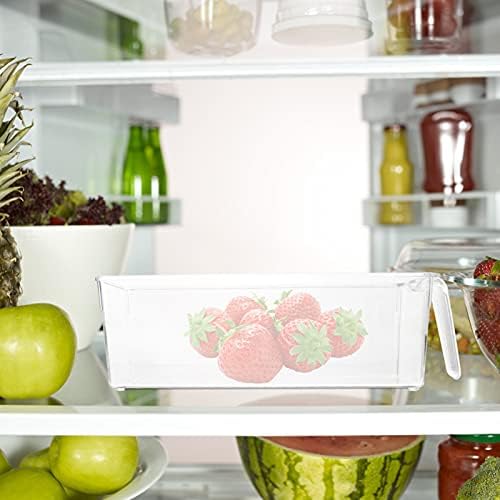 Besportble Clear Contêiner 2pcs A despensa de cozinha plástica refrigerador de geladeiras de armazenamento