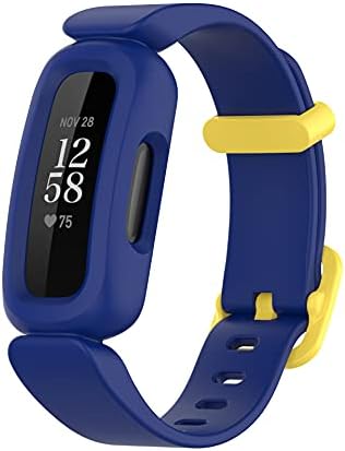 Banda de silicone esportivo compatível com faixas de substituição Fitbit Ace 3 para crianças, relógio