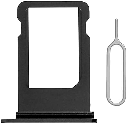 Substituição de slot para suporte de cartão de cartão SIM único Perzework para iPhone SE 2020 / SE 2022/8 com anel de borracha à prova d'água e pino de ejeção