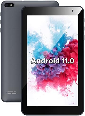 Comprimido Android 7 polegadas, Android 11.0 comprimido 2 GB de RAM 32 GB Tablet ROM 7 polegadas com WiFi, Bluetooth, GMS, câmera dupla, Google Play para YouTube, Netflix, Gaming