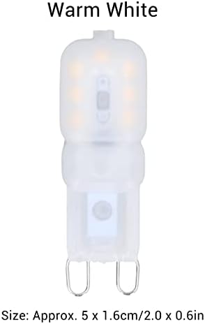 FTVogue 6pcs G9 Lâmpadas LED lâmpadas 3W Lâmpada diminuída para lâmpadas de teto e lâmpadas pendentes