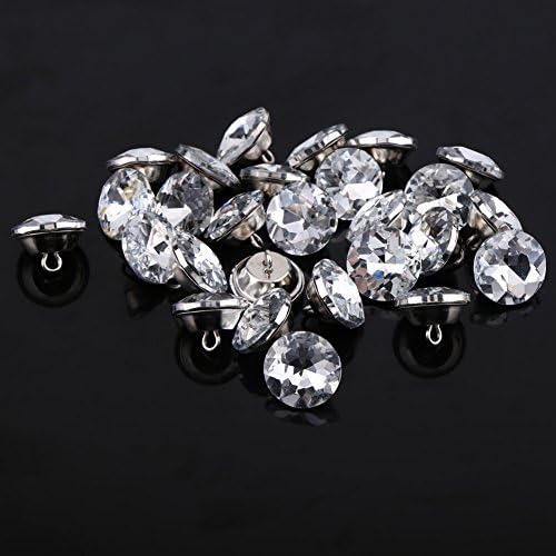 Botões de diamante de 50pcs Botões de tufting de cristal de strô Botões de decoração de estofamento DIY Botões de