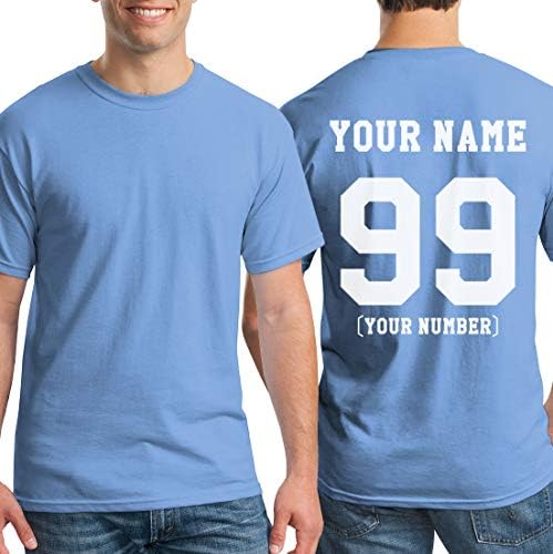 Teemore Men Mulheres camiseta personalizada Adicione seu texto Design Sua própria camisa traseira