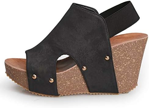 Sapatos Strap verão feminino sandálias Plataforma de cunha grossa sandálias femininas cunhas de cunha sapatos para