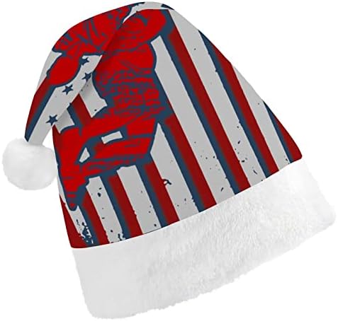 USA AMERICAN FLAG BASKETBall Xmas Hats a granel Hats chapéu de Natal para férias