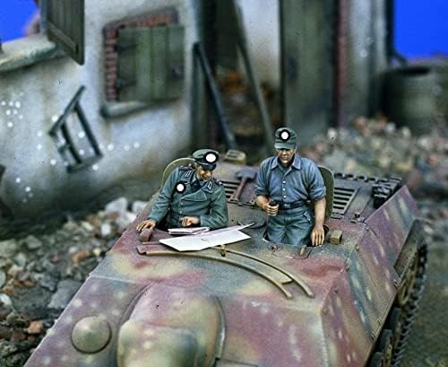 Goodmoel 1/35 WWII Soldado de Resina Tanque Alemã da Segunda Guerra Mundial Kit/Kit em miniatura não montada