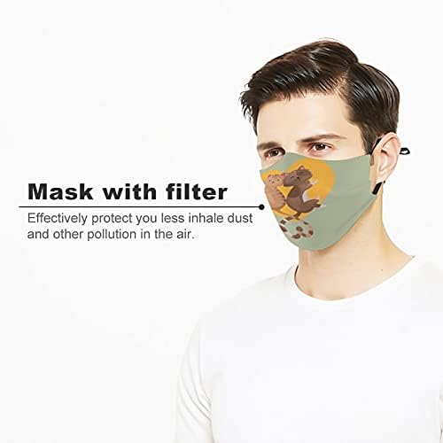 Roupos de segurança reutilizáveis ​​personalizados máscaras de tecido Customake amantes de animais desenho