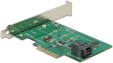 Delock 89517 PCI Express Card, 1 x NVME embutido M.2 PCIE / 1 x SFF-8643 NVME, fator de forma de perfil