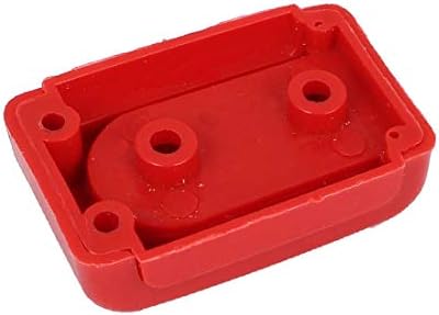 X-dree armário de armário de plástico flange flange Rail suporta Red 2pcs (Gabinete Armario Plástico Varilla