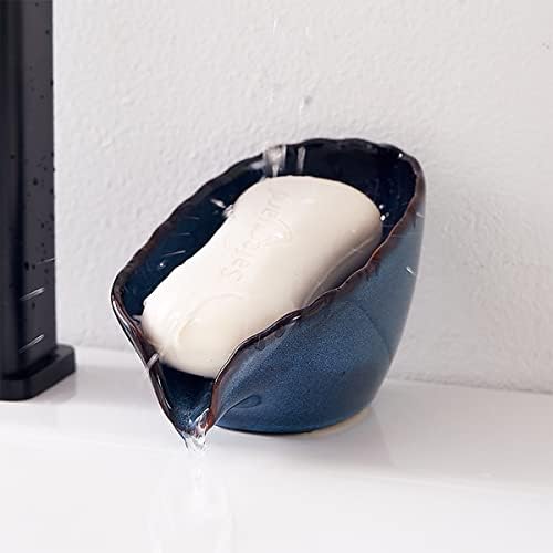 Syjan Home Soap Seter, Soof de sabão automático, suporte de sabão de barra, sabão de cerâmica de estilo