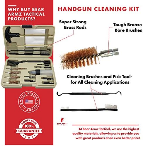 Kit de limpeza universal de armas táticas de urso Armz | Companhia Americana | Perfeito para espingardas,