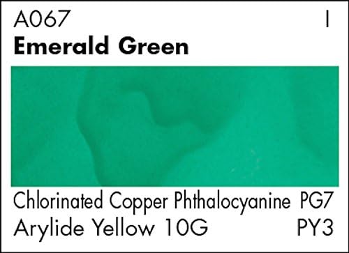 Pintura em aquarela da Academia Grumbacher, 7,5 ml/0,25 onça, esmeralda verde