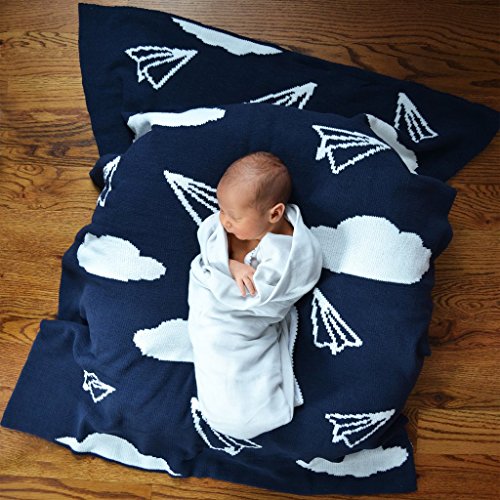 Hello Spud - Blanket - Chenille Paper Airplanes