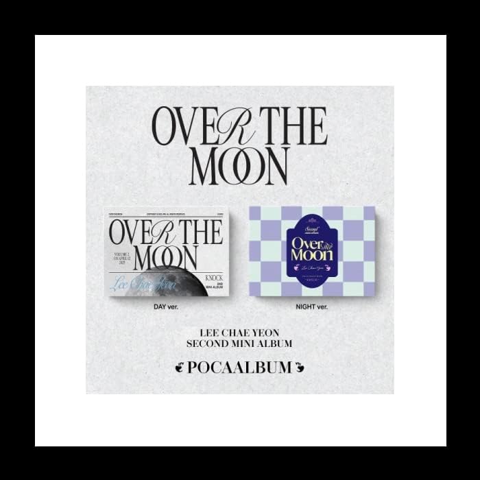 Lee Chaeyeon Over the Moon 2nd Mini Álbum Poca Versão Photostand+QR Card Album+PhotoCard+Sticker+Rastrear Chae