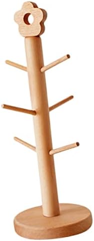 Cabide cabilock ganchos cabide chá flor bambu secador de madeira secar anel de bancada com japonês para
