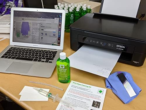 Kit de limpeza de impressoras hospitalares para a impressão para impressoras Epson - 5oz | Kit fácil