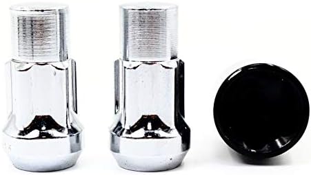 Conjunto de 4 Veritek 14x2.0mm 1,75 polegada Cromo Bolsa de bolota Tuner Socket Locks para rodas de pós