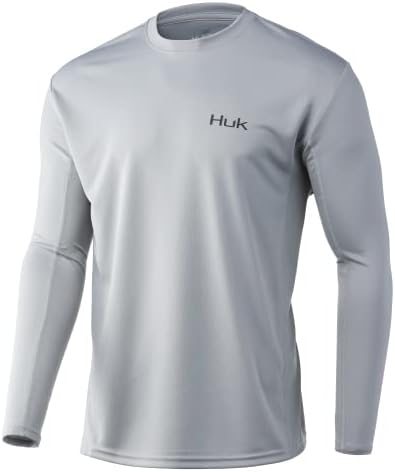 Ícone masculino Huk x camisa de pesca de manga longa com proteção solar