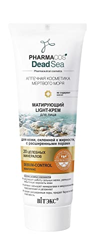 Bielita & Vitex Pharmacos Mar Morto Mattificando Creme Facial para Pele oleosa com poros aumentados,