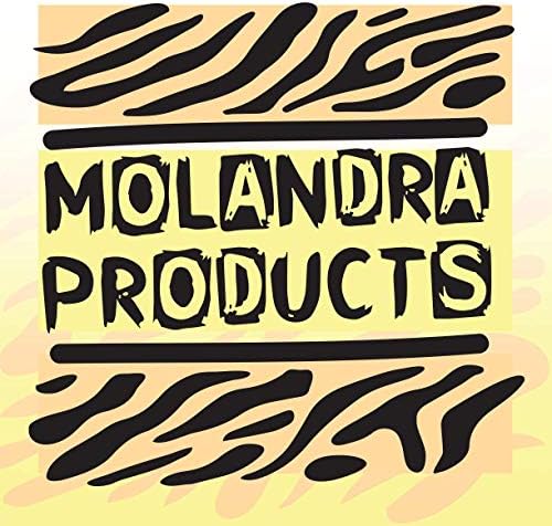 Molandra Products Sparness - 20oz Hashtag Bottle de água branca de aço inoxidável com moçante, branco