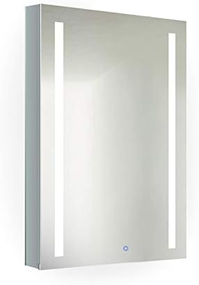 Gabinete de Medicina LED Krugg Kinetic | Gabinete de espelho de montagem de superfície ou superfície