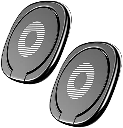 [2 pacote] Bordas brilhantes Ardas arredondadas Stand do anel do telefone celular, rotação de 360 ​​graus e ponta