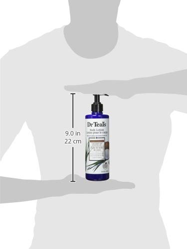 Loção corporal do Dr. Teal, nutrindo óleo de coco, 16 fl oz