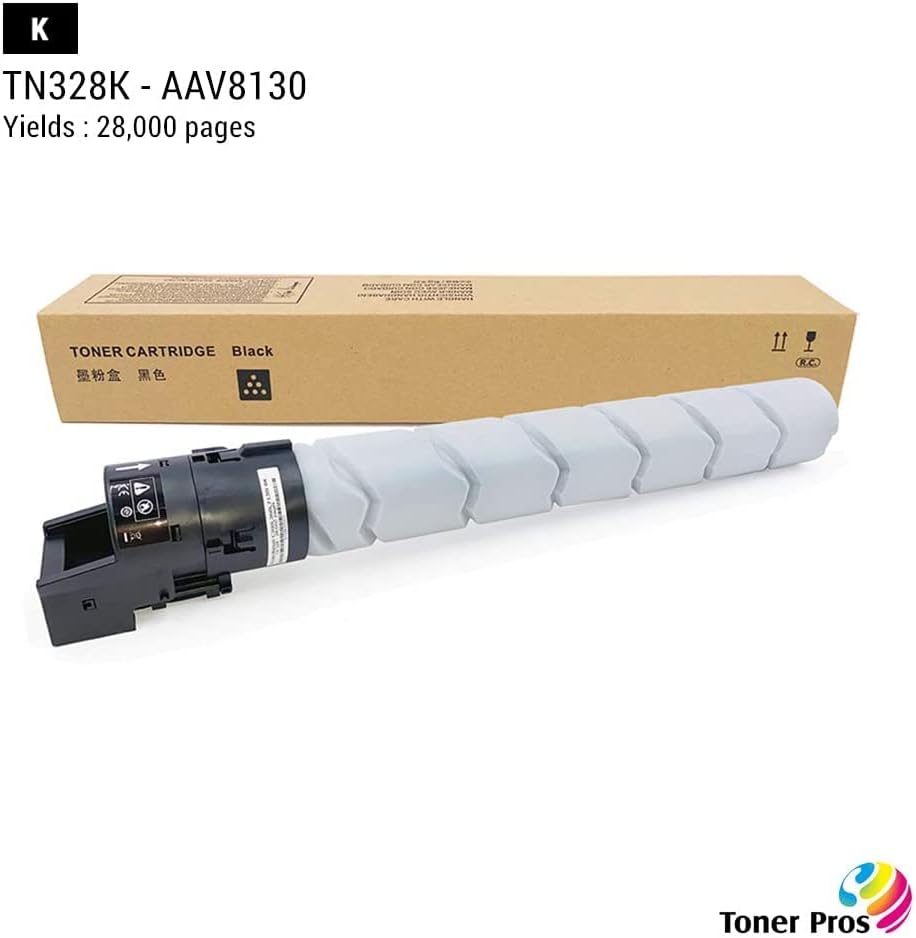 Technica Brand Compatible TN328K TN626K TN330 Black Toner Cartridge for Bizhub 300i, 360i, 450i, 550i, 650i,