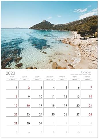 Maiorca - Uma viagem de sonho à Espanha. ), Calendário mensal Calvendo 2023