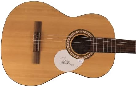 Peter Frampton assinou autógrafo em tamanho grande Guitarra acústico com James Spence JSA Autenticação
