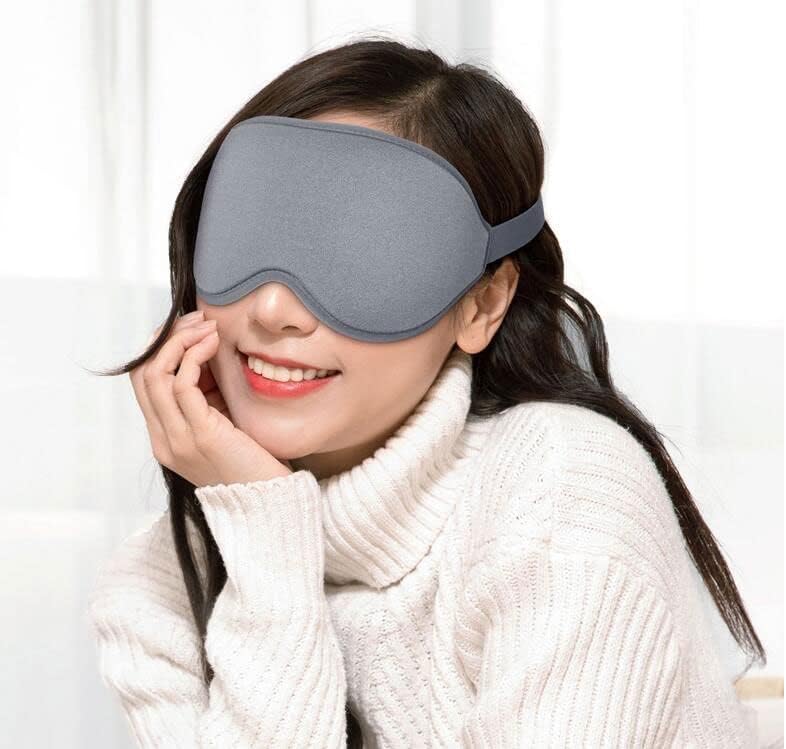 Máscara de sono fiddaa para homens e mulheres, máscara para os olhos do sono, máscara de olho 3D para dormir