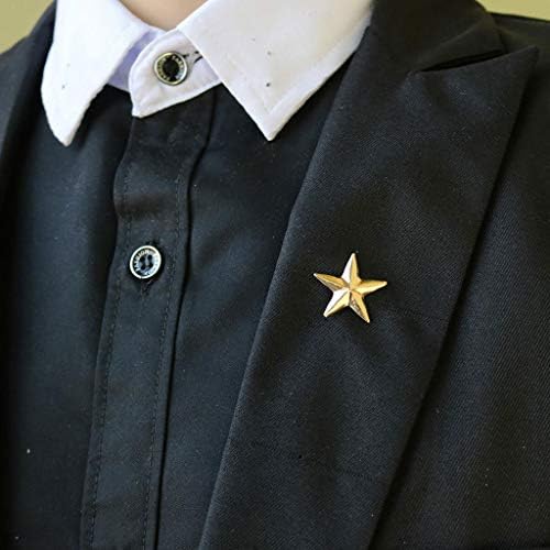 20 peças Star Badge Gold Lapeel Pin para o dia 4 de julho do Dia dos Veteranos do Memorial Day