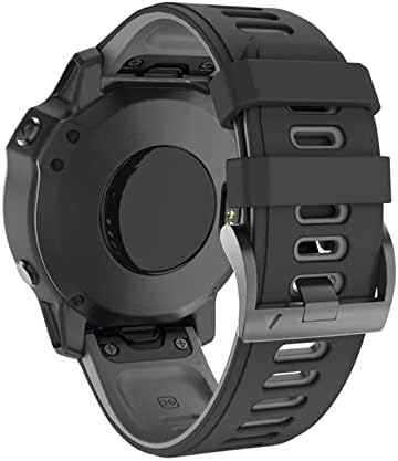 XJIM 22 26mm Strapa de banda de vigilância rápida para Garmin Fenix ​​6x Pro Watch Silicone EasyFit Wrist