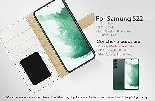 Para Samsung S22, para Samsung Galaxy S22, capa de capa de carteira de flip -flip, A24600 Tinkerbell