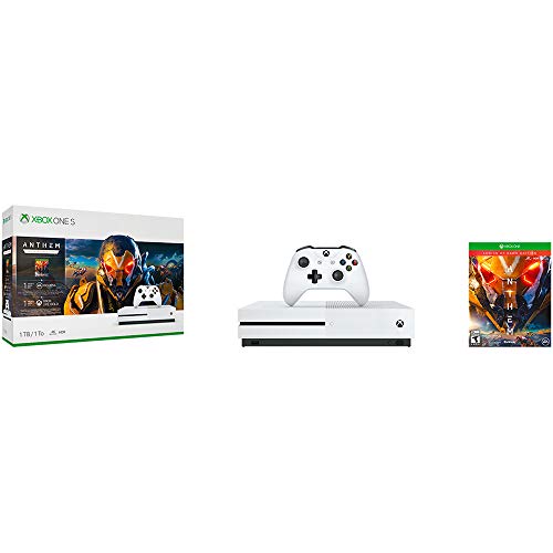 Microsoft Xbox One S 1 TB Console de pacote com Anthem Legion of Dawn + Microsoft Gears of War 4