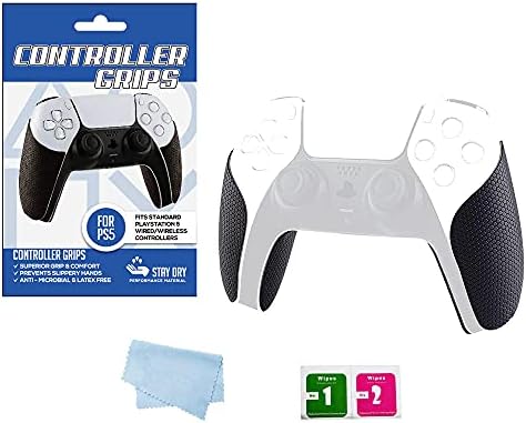 Tampa de aderência de adesivos de pele anti-esquisitos para controladores PS5, almofadas de borracha macia alças para Dualsense PlayStation 5 Controller