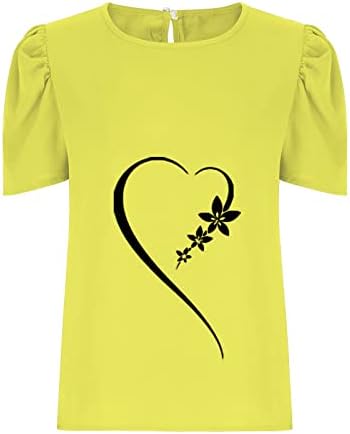 Lcepcy Office Bloups for Women Casual Casual Casual Crew Crew Neck Graphic Tees 2023 Camisetas de trabalho na moda