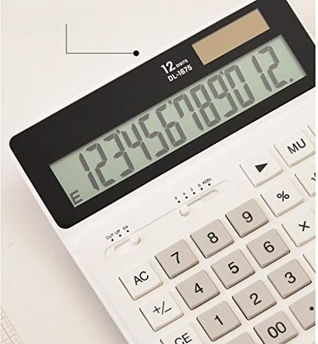 Calculadora de função padrão de 12 dígitos de 12 dígitos, bateria e híbrido solar Display LCD