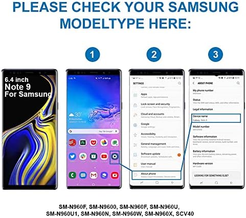MMOBIEL Button Home Imprint Touch Sensor Flex Compatível com Samsung Galaxy Note 9 2018 - Conector de cabo flexível - Substituição - incl. Chaves de fenda - azul
