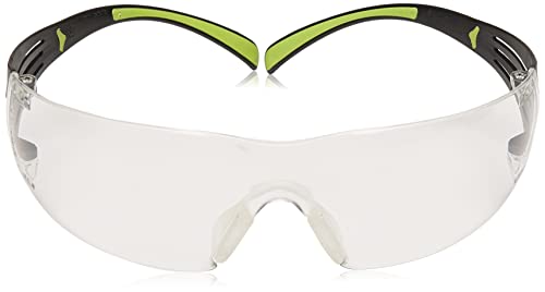 3m Secure Fit 400 Series Protetive Eyewear, Standard, Black/Green