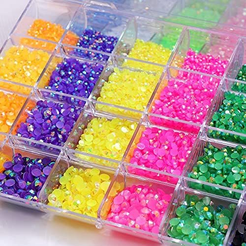 165000pcs strass chatback para artesanato, kit de strass de cristais AB, gemas de glitter colorido colorido