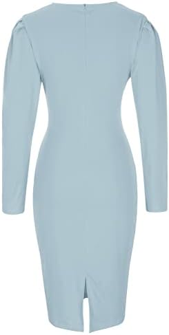 Mini vestido para mulheres negócios casual vestido midi moda de cor sólida renda up bow v-deco