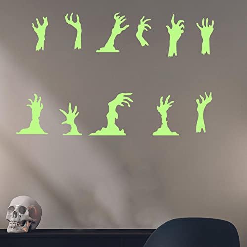 Adesivos luminosos do halloween quarto de parede adesivos de parede de sala de decoração de 6pcs