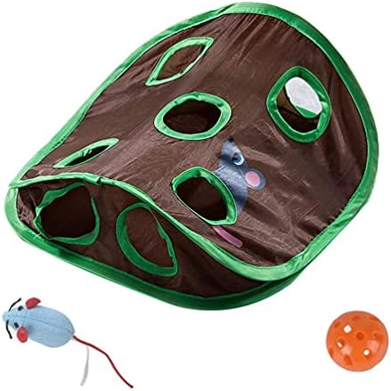 Balacoo Cat Tunnel Toy Mouse Chasing Cat Tunnel Nove Holos Kitten Cat Toy Toy Teaser interativo Cat Ball Ball