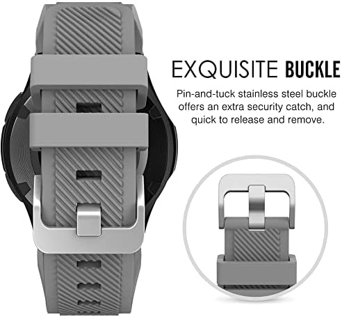 Pureroyi compatível Military Smart Watches Bands, tiras de substituição de silicone clássicas de Lamshaw compatíveis
