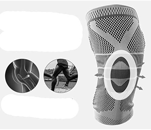 Ufouuy 1 par de joelheiras de silicone cinta aparelho de joelho para articulações de articulações para articula