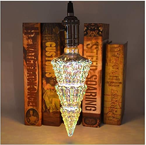 Lâmpada de fogos de artifício 3D da iluminação de Maotopcom, árvore de Natal 5W E27/E26 Bulbo LED colorido