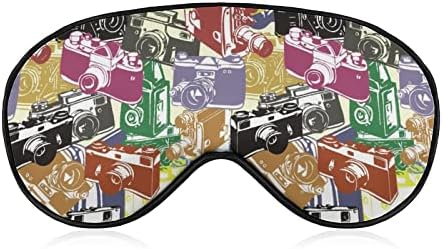 Câmeras coloridas máscara ocular para o Blackout Night Blackout com cinta ajustável para homens