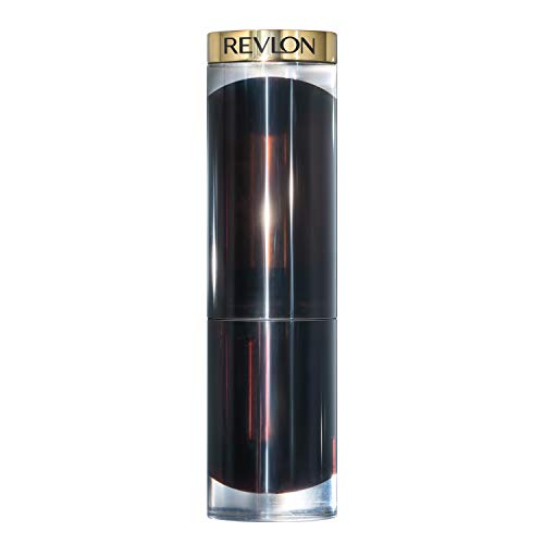 Lipstick por Revlon, batom de brilho de vidro super lustroso, lipcolor de alto brilho com fórmula cremosa hidratante, infundida com ácido hialurônico, aloe e rosa quartzo, 002 radiante de morango, 0,15 oz