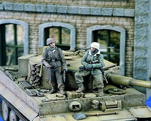 Goodmoel 1/35 WWII Soldado de resina de tanques da Segunda Guerra Mundial Kit de Soldado/Kit em miniatura não montada e sem pintura/YH-3327